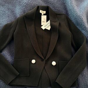L'AGENCE Black Knit Blazer